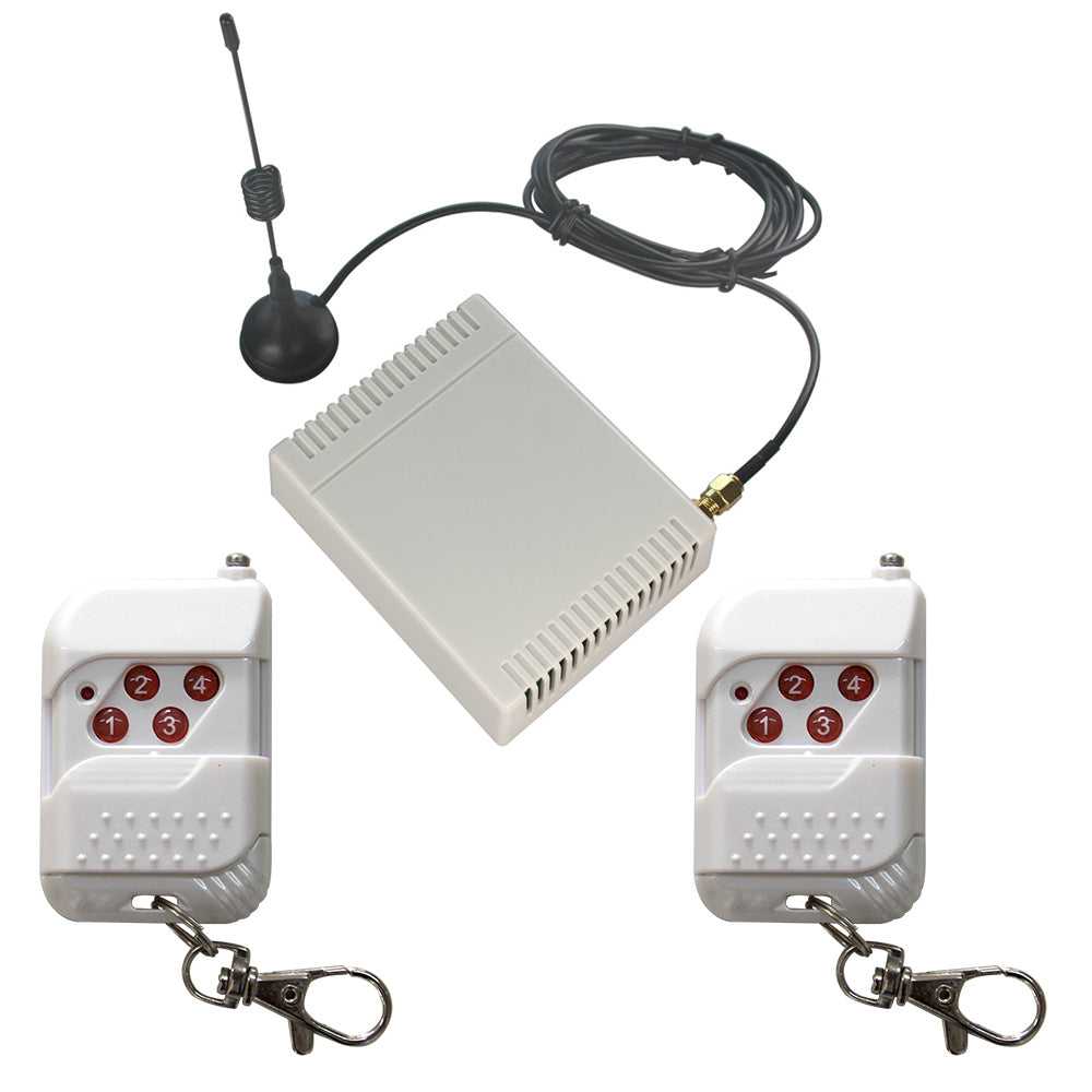 Recepteur radio 220v 4CH 4 canaux + 4 Telecommande Sans Fil Commutateur  Lumiere Relais 433Mhz