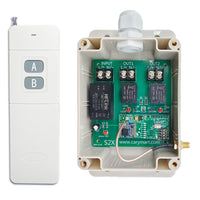 10A Kit Interrupteur Télécommande Sans Fil 5 km 2 Voies Sortie CA 230V (Modèle: 0020149)