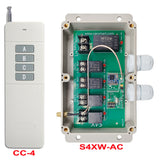 Kit interrupteur télécommande sans fil sortie 230V 4 voies 10A 5km