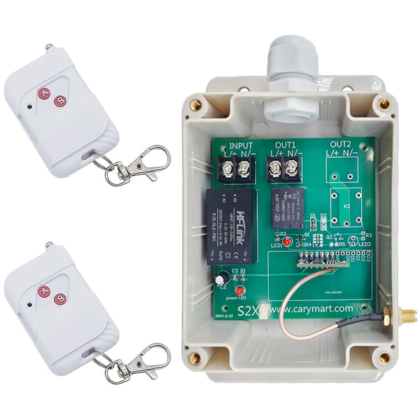 230V 10A Kit Interrupteur Télécommande Sans Fil Sortie CA 1 Voie (Modèle: 0020392)