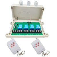 CC Kit Interrupteur Télécommande Sans Fil 10~80V 4 Voies 30A Relais (Modèle: 0020444)