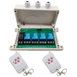 230V 30A Kit Interrupteur Télécommande Sans Fil Sortie Relais 4 Voies (Modèle: 0020448)
