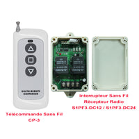 CC 15A Kit Interrupteur Télécommande Sans Fil pour Moteur 12V 24V (Modèle: 0020601)