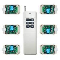Six CC 30A Étanche Interrupteur Sans Fil avec Un 6 Bouton Télécommande