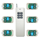 Six CC 30A Étanche Interrupteur Sans Fil avec Un 6 Bouton Télécommande
