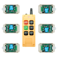 Six CC 30A Étanche Interrupteur Sans Fil avec Un 6 Bouton Télécommande