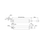 Actionneur Linéaire Micro de Type Stylo 12V 24V 120N Vérin Électrique Course 250MM (Modèle: 0041585)