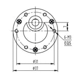 840 RPM motoréducteur électrique 12V moteur à courant continu (modèle: 0041006)