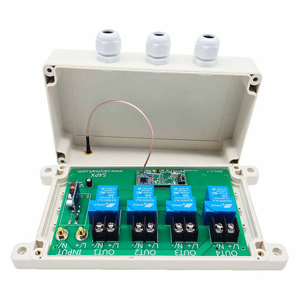 5 Km Interrupteur Sans Fil 4 Voies 30A Sorties CC Récepteur Radio (Modèle: 0020670)