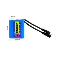 Paquet Batterie Lithium Rechargeable 12V 5600mAh 18650 (Modèle: 0010203)