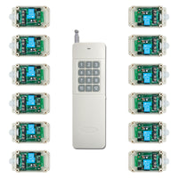 12 Étanche CC 30A Interrupteur Sans Fil et 1 Télécommande avec 12 Boutons