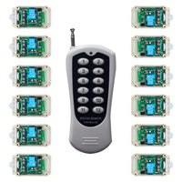 12 Étanche CC 30A Interrupteur Sans Fil et 1 Télécommande avec 12 Boutons