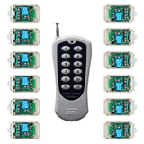 12 Étanche CC 30A Interrupteur Sans Fil et 1 Télécommande avec 12 Boutons