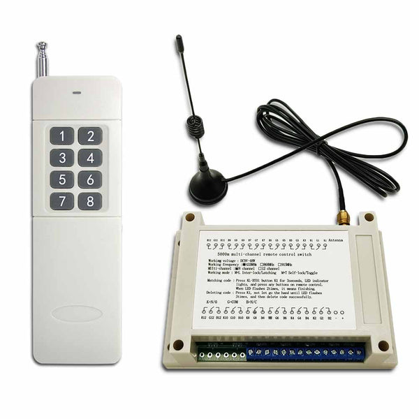 2 Canaux 220V Étanche Kit Interrupteur Sans Fil avec Télécommande –  Interrupteur Télécommande Sans Fil