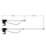 12V 24V vérin électrique 600kg course 450 mm avec télécommande (Modèle: 0020592)