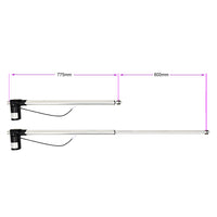 12V 24V vérin électrique 6000N 600kg course 600 mm avec télécommande (Modèle: 0020586)