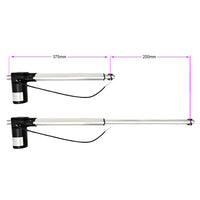 12V 24V vérin électrique 6000N 600kg course 200 mm avec télécommande (Modèle: 0020582)
