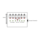 6 voies système d'allumage feux d'artifice télécommande sans fil (Modèle: 0020390)