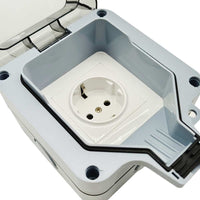 Norme EU Prise Étanche Extérieure IP66 avec Interrupteur Sans Fil (Modèle: 0020773)