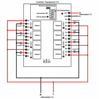 Longue Distance 5000 Mètre 8 Voies Kit Interrupteur Sans Fil avec Télécommande (Modèle: 0020055)