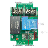 Douze 1 canal 230V 30A interrupteurs sans fil avec télécommande (Modèle: 0020740)