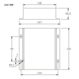 Kit de contrôle synchronisé de 4 vérins électriques 12V 6000N 600kg