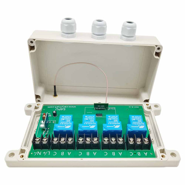CC 10~80V Interrupteur Sans Fil Sortie Relais 4 Canaux 30A (Modèle: 0020445)