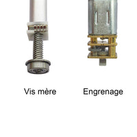 Micro vérin électrique 6V 12V 24V 188N course 21 mm (Modèle: 0041743)