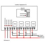 4 Voies CC 12V 24V 7A Kit Interrupteur Sans Fil avec Télécommande 5 km (Modèle: 0020013)