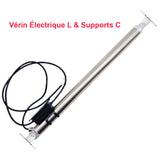12V 24V 80kg vérin électrique inox actionneur linéaire série L course 600mm (Modèle: 0041972)
