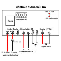 5 km Émetteur Récepteur Sans Fil Sync Contrôle Relais Interrupteur (Modèle: 0023102)