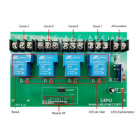 CC 10~80V Interrupteur Sans Fil Sortie Relais 4 Canaux 30A (Modèle: 0020445)