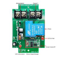 Étanche Interrupteur Sans Fil 10~80V Récepteur 1 Canal 30A CC Sortie (Modèle: 0020052)