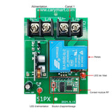 Étanche Interrupteur Sans Fil 10~80V Récepteur 1 Canal 30A CC Sortie (Modèle: 0020052)