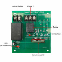 1 Voie Interrupteur Relais Sans Fil 220V 2200 Watt Récepteur Radio (Modèle: 0020466)