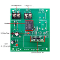 Kit Électrovanne Télécommande Sans Fil Avec 12V 24V Alimentation (Modèle: 0020568)