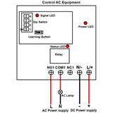 CC Kit Interrupteur Télécommande Sans Fil 1 Voie Sortie Relais 10A (Modèle: 0020685)