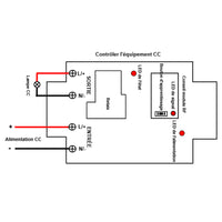 Étanche Interrupteur Sans Fil 10~80V Récepteur 1 Canal 30A CC Sortie (Modèle: 0020052)