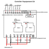 2 Canaux Kit Interrupteur Télécommande Sans Fil 230V 400V 30A (Modèle: 0020072)