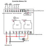 2 Canaux Kit Interrupteur Télécommande Sans Fil 230V 400V 30A (Modèle: 0020072)