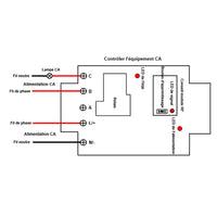 230V Étanche Interrupteur Sans Fil Récepteur Sortie Relais 1 Voie 30A (Modèle: 0020488)