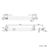 12V 24V 80kg vérin électrique inox actionneur linéaire série L course 250mm (Modèle: 0041966)
