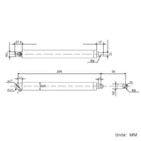 12V 24V 80kg vérin électrique inox actionneur linéaire série L course 30mm (Modèle: 0041961)