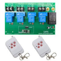 Kit Interrupteur Télécommande Sans Fil 230V 30A 4 Canaux CA Sortie (Modèle: 0020477)