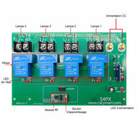10V~80V Étanche Interrupteur Sans Fil Sortie CC 30A 4 Voies Récepteur (Modèle: 0020474)