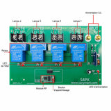 10V~80V Étanche Interrupteur Sans Fil Sortie CC 30A 4 Voies Récepteur (Modèle: 0020474)