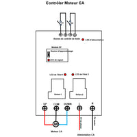 1 Voie 30A Kit Interrupteur Télécommande Sans Fil Pour Moteur 220V (Modèle: 0020131)