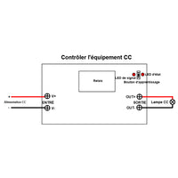 1 Canal Interrupteur Sans Fil CC 8V~26V 30A Récepteur Radio (Modèle: 0020008)