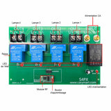 230V Interrupteur Sans Fil 6900 Watt Récepteur Radio 4 Voie CA Sortie (Modèle: 0020478)