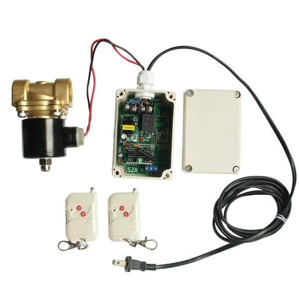 Électrovanne 220V avec Interrupteur Télécommande sans fil 433 MHz